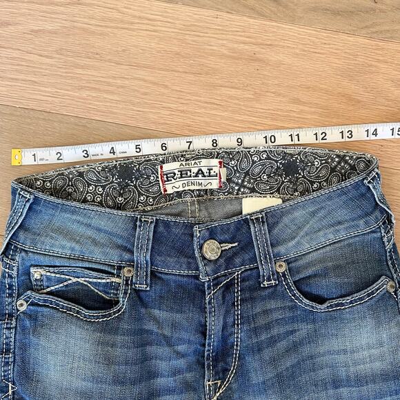 Ariat Women's R.E.A.L. Perfect Rise Stretch Rosa Boot Cut Jeans Size 27 - Picture 6 of 9